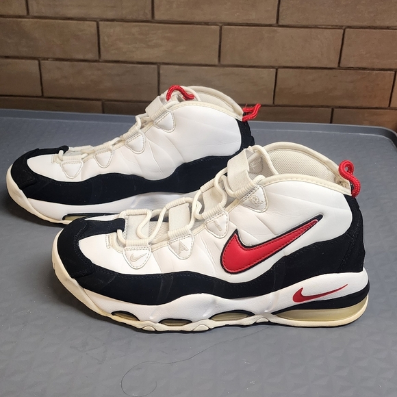 Nike Air Max Uptempo 95 Mens  Sz 10 White Black Red Athletic Sneakers CK0892-101 - Picture 11 of 12